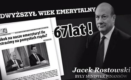 Pierwszy spot PiS atakował PO, ale znalazły się w nim błędy. Jacka Rostowskiego sztabowcy PiS nazwal