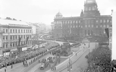 Pogrzeb ministra spraw zagranicznych Jana Masaryka był największą czeską demonstracją patriotyczną w