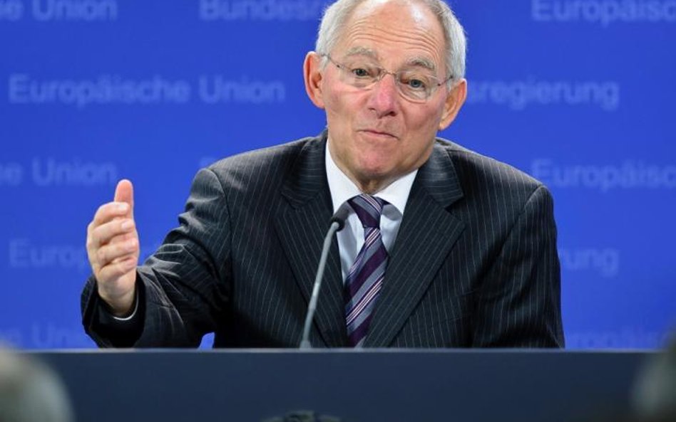 Wolfgang Schaeuble, niemiecki minister finansów, zapewnia, że wzmocnione fundusze ratunkowe będą wys