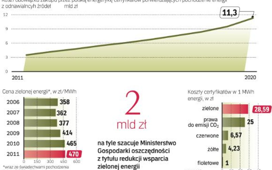 KOSZTY ZIELONEJ ENERGII SĄ W POLSCE Z ROKU NA ROK CORAZ WYŻSZE