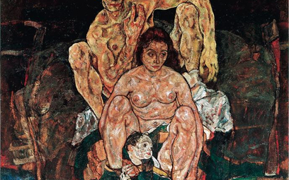 Egon Schiele, „Autoportret rodzinny”. Rok 1918, finis Austriae