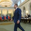 Prezydent elekt Karol Nawrocki (C)  na posiedzeniu Rady Bezpieczeństwa Narodowego w Pałacu Prezydenc