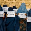 Protest wymagający wielkiej odwagi. Afganki z Mazar-i Szarif, półmilionowgo miasta na północy, domag