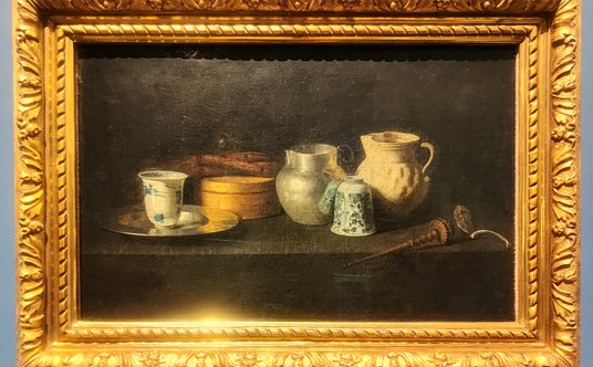 Juan de Zurbarán „Martwa natura z serwisem do czekolady”, 1640