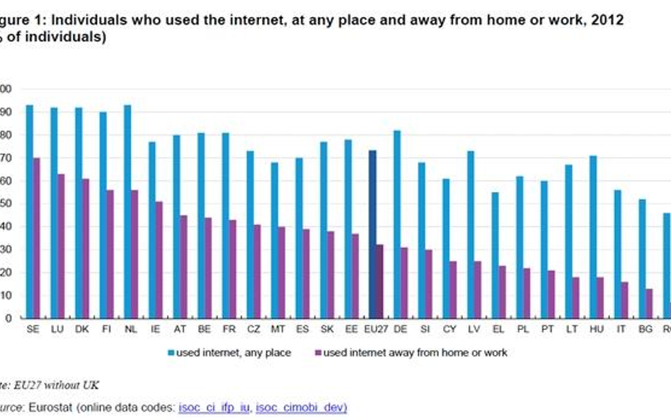 70 proc. gospodarstw w Polsce z dostępem. Ponad 30 proc. Polaków nie korzysta z internetu