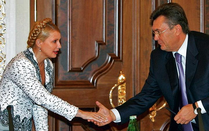 Julia Tymoszenko i Wiktor Janukowycz w trakcie kampanii (fot: Mykhailo Markiv)