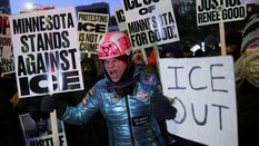Protest przeciwko działaniom służb imigracyjnych w Minneapolis