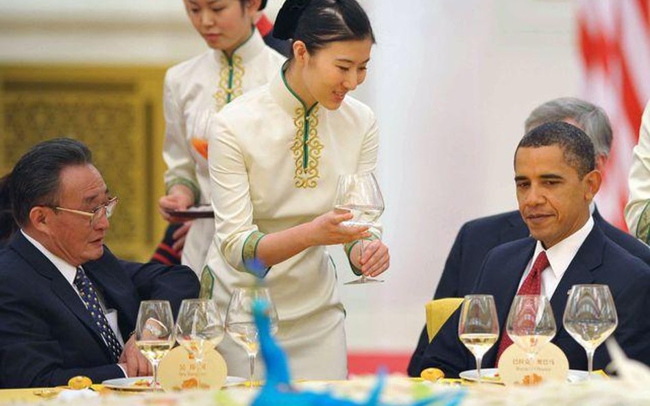 Obama na obiedzie u Hu
