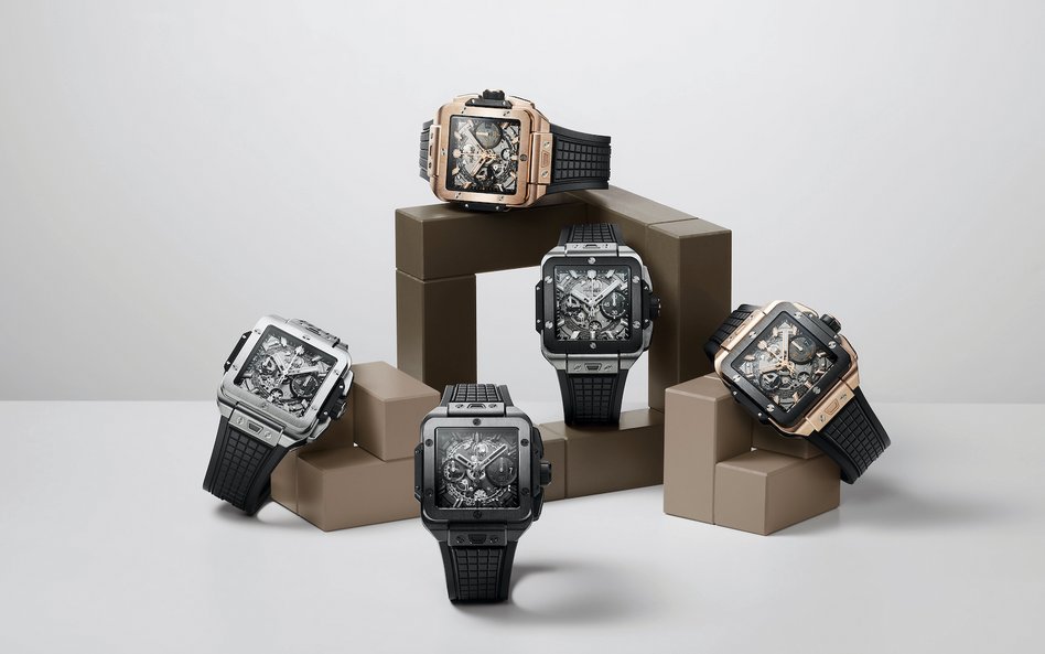 Kolekcję Hublot Square Bang UNICO tworzy pięć modeli.