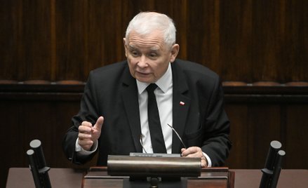 Prezes PiS Jarosław Kaczyński w Sejmie