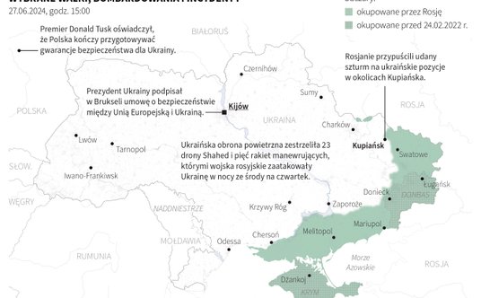 Tak wyglądała sytuacja na Ukrainie w 855. dniu wojny