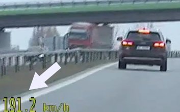 Kierowca audi poruszał się po drodze S7 z prędkością niemal 200 km/h