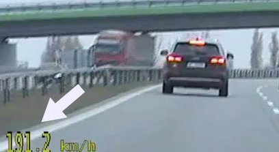 Kierowca audi poruszał się po drodze S7 z prędkością niemal 200 km/h