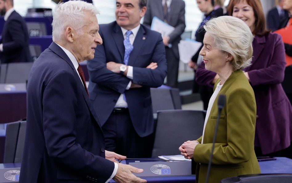 Jerzy Buzek z Ursulą von der Leyen