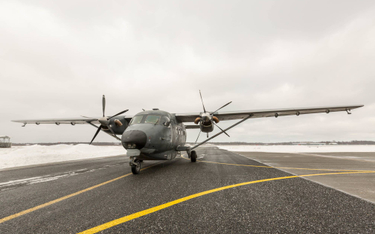Pierwszy estoński C-145A po przylocie do bazy Ämari. Fot./Ministerstwo Obrony Estonii.