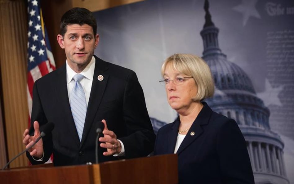 Kongresmen Paul Ryan i senator Patty Murray to główni autorzy budżetowego porozumienia, które oddala