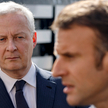 Minister gospodarki i finansów Bruno Le Maire oraz prezydent Emmanuel Macron