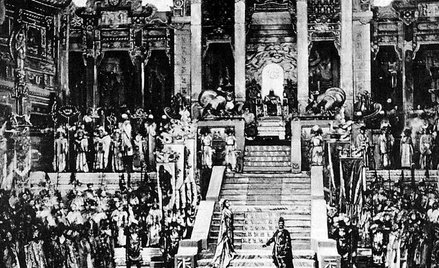 Scena z prapremiery „Turandot” w La Scali, 1926 r.