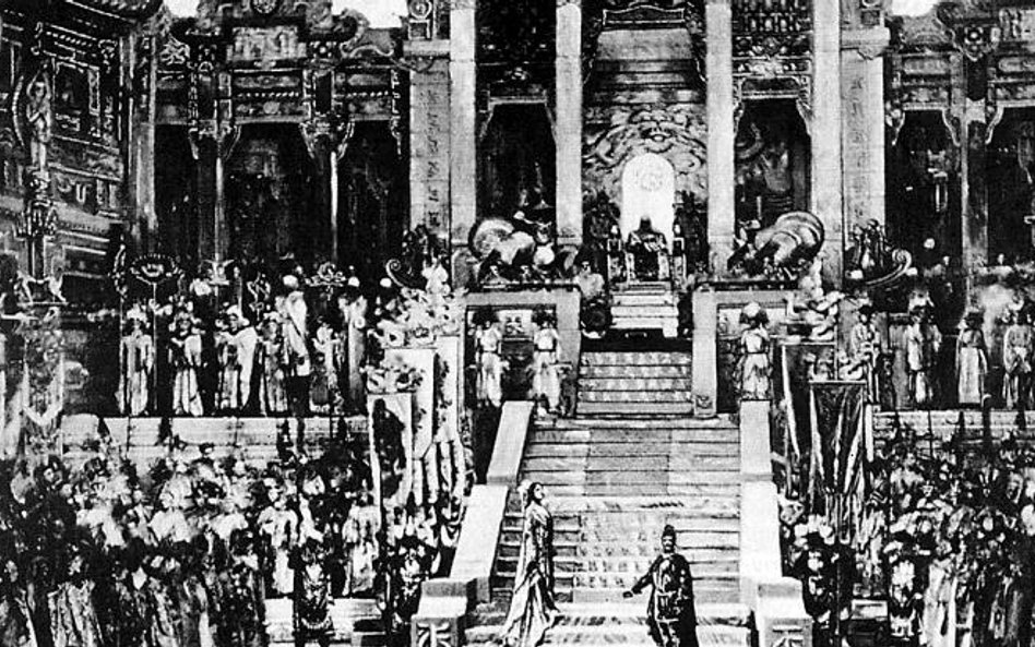 Scena z prapremiery „Turandot” w La Scali, 1926 r.