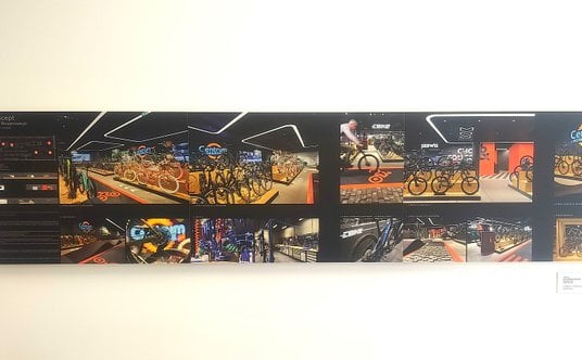 Grand Prix w konkursie dla profesjonalistów dla projektu sklepu – centrum rowerowego Anny Paszkowski