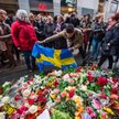 Sztokholm. Kwiaty dla ofiar piątkowego zamachu terrorystycznego.
