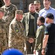 Prezydent Ukrainy Wołodymyr Zełenski oraz ówczesny dowódca Sił Zbrojnych Ukrainy gen. Wałerij Załużn