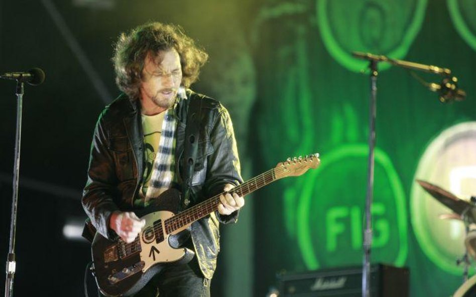 Pearl Jam był największą gwiazdą ubiegłorocznego Open'era. Na zdjęciu wokalista Eddie Vedder