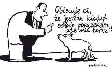 Komentarz rysunkowy. Jeszcze kiedyś sobie poszczekasz