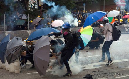 Dziewiąty tydzień protestów w Hongkongu