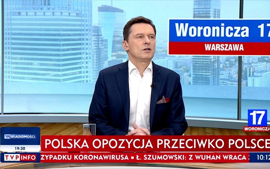 Protest posła ws. paska w TVP Info. „To jest jednak idiotyczne”