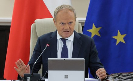 Premier Donald Tusk na posiedzeniu rządu.