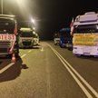 Protest przewoźników na przejściu w Hrebenne, 9 listopad 2023