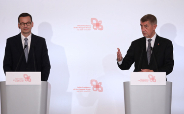 Premierzy Polski i Czech - Mateusz Morawiecki oraz Andrej Babiš.