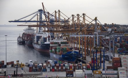 Port w Pireusie w Grecji