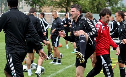 Legia podczas treningu