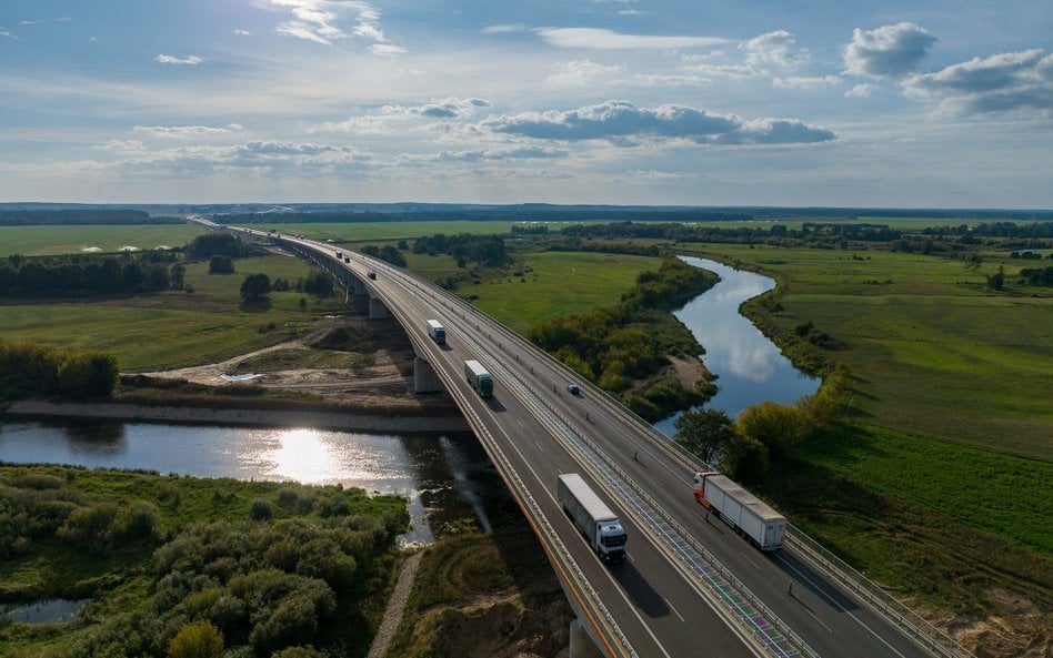 Polski odcinek Via Baltica ma około 310 km długości