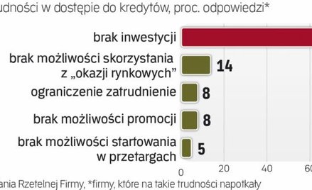 Brak dostępu do kredytów to brak inwestycji