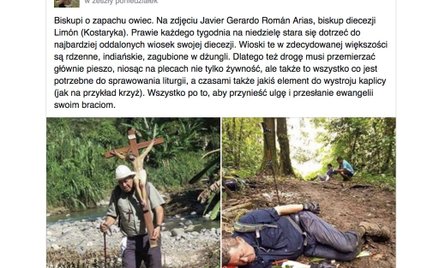 Biskup szedł z darami dla wiernych. Spał w błocie