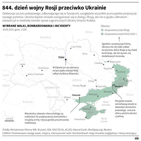 Así era la situación en Ucrania el día 844 de la guerra