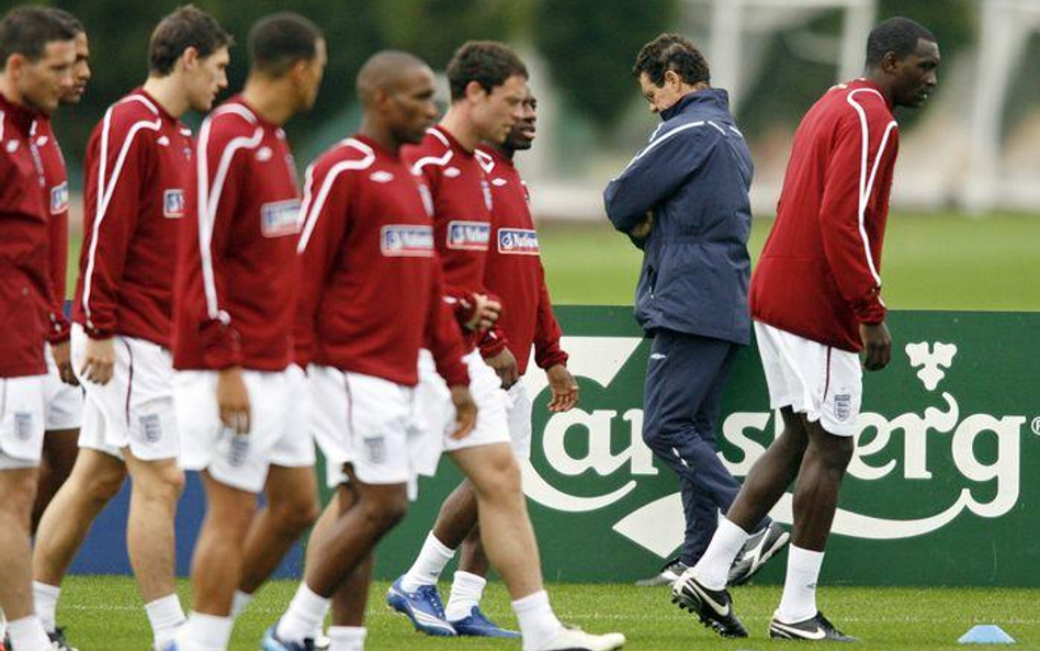 Fabio Capello na porannym rozruchu reprezentacji Anglii
