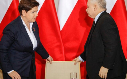 Szydło i Kaczyński wystąpili na wspólnej konferencji w środę.