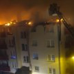 Pożar budynku przy ulicy Sierpowej w Szczecinie.