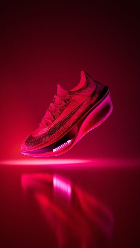 Nike Alphafly 4. Widoczne poduszki Air Zoom w przedniej części podeszwy.