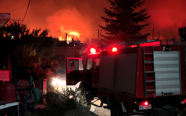 Grecja: Setki osób uciekły przed pożarami na wyspie Eubea