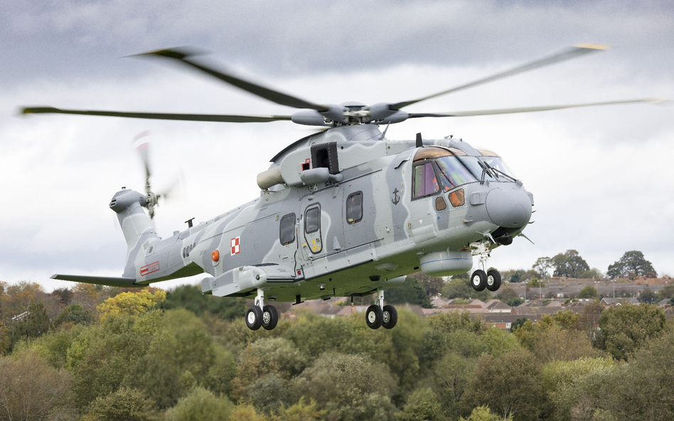 Śmigłowce AW101 dla Marynarki Wojennej przylecą z opóźnieniem