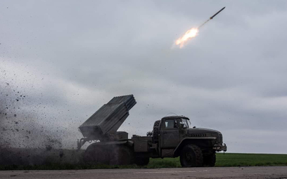 Ukraińska wyrzutnia rakiet Grad