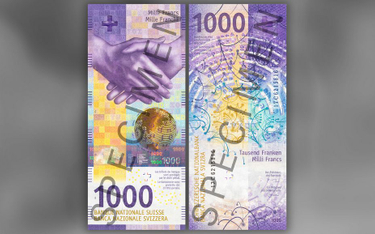 1000 franków szwajcarskich z nowym wzorem