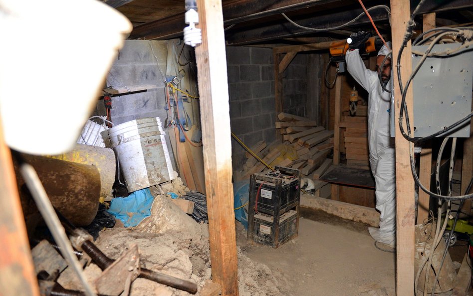 Tunel, którym uciekł "El Chapo" Guzman