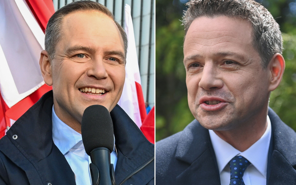 Karol Nawrocki i Rafał Trzaskowski