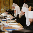 Patriarcha moskiewski i całej Rusi Cyryl I w trakcie ostatniego spotkania zwierzchników Rosyjskiej C